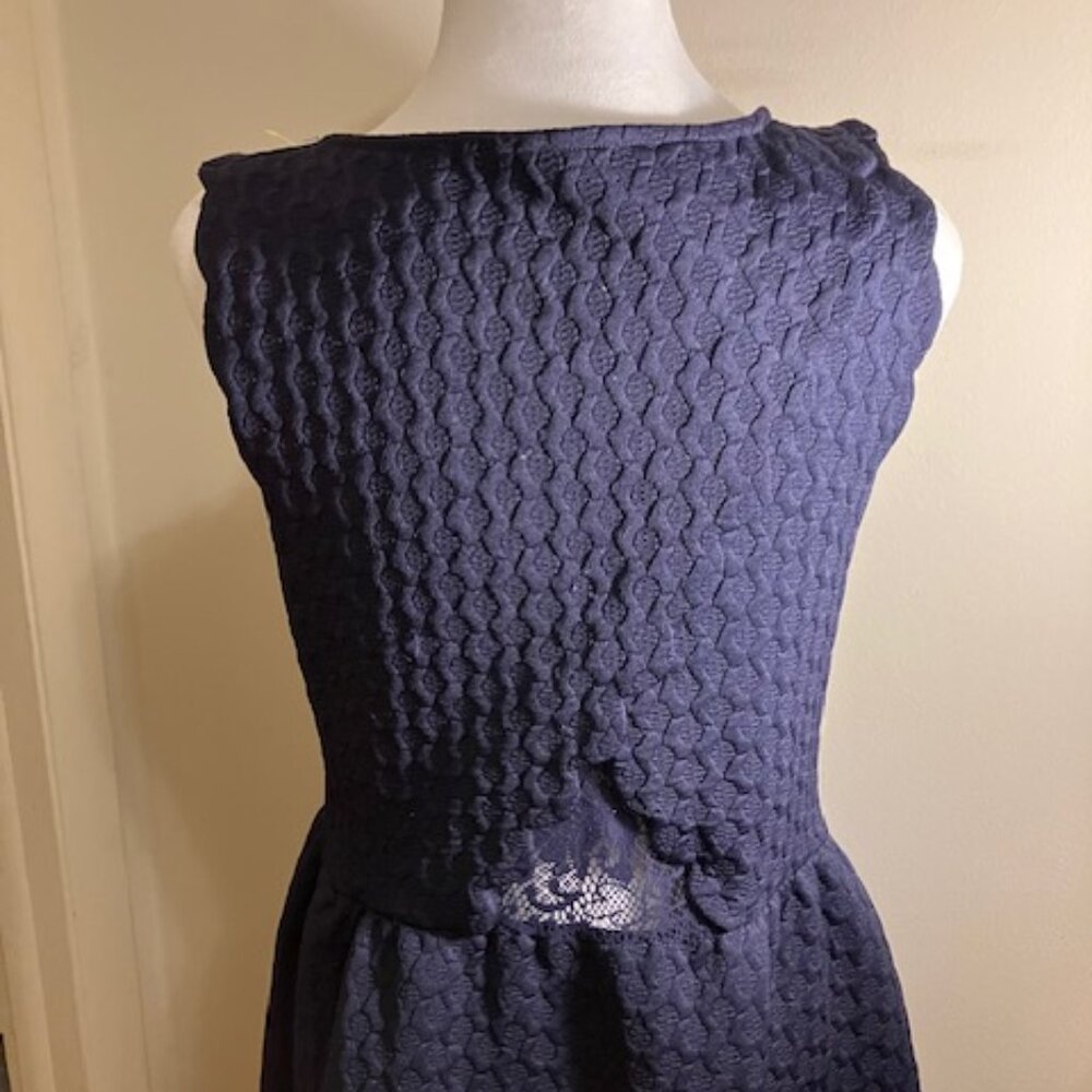 Anthro - Maeve Blue Fit and Flare Dress